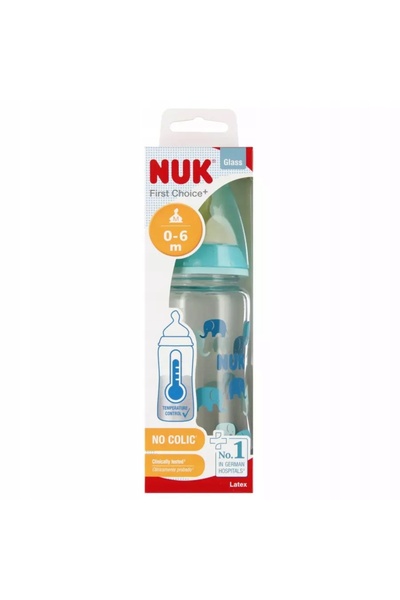 Nuk First Choice Plus Biberon 240 ml Turcoaz