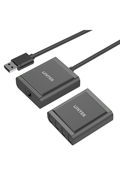 Unitek Y-2516 cablu prelungitor USB 2.0 cu 4 porturi USB în carcasă răsucită