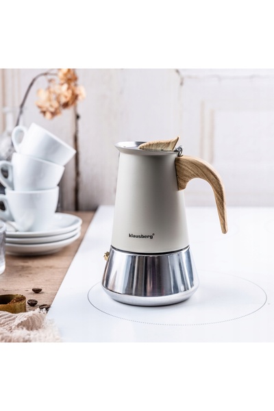 Klausberg Cafetieră KB-7994 4 căni Moka Inducție Gaz Oțel Premium