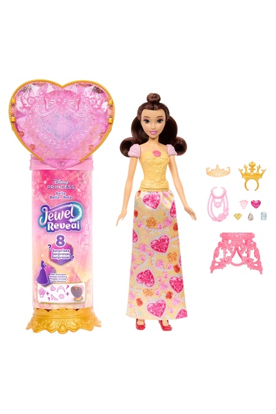 mattel Păpușă DISNEY PRINCESS Dezvăluirea Bijuteriei Bella JHL51