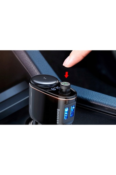 Baseus Transmițător FM cu încărcător auto, pentru priză USB-A de brichetă