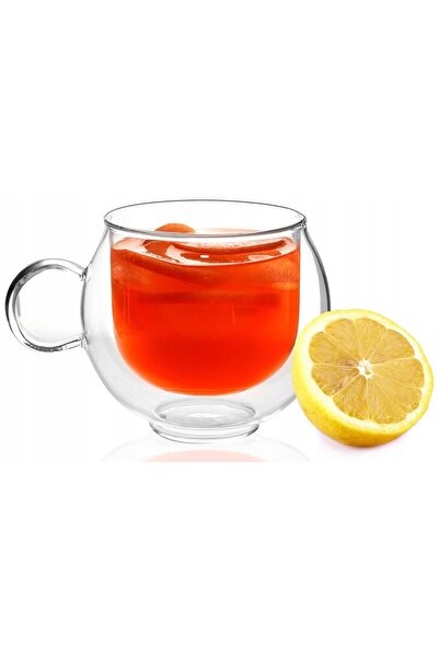 Vialli Design Pahare termice AMO 220ML cu perete dublu pentru cafea, latte, ceai