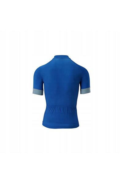 NO BRAND KROSS Tricou cu mânecă scurtă, cu fermoar complet, Pave, albastru ma...