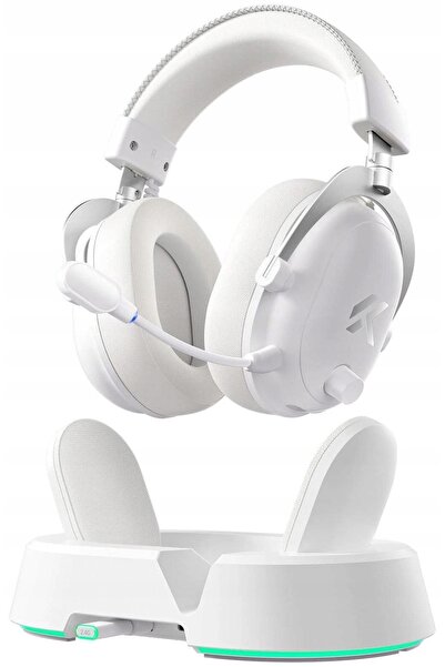 NO BRAND Căști wireless MCHOSE V9 Turbo, tip over-ear, sunet surround, albe