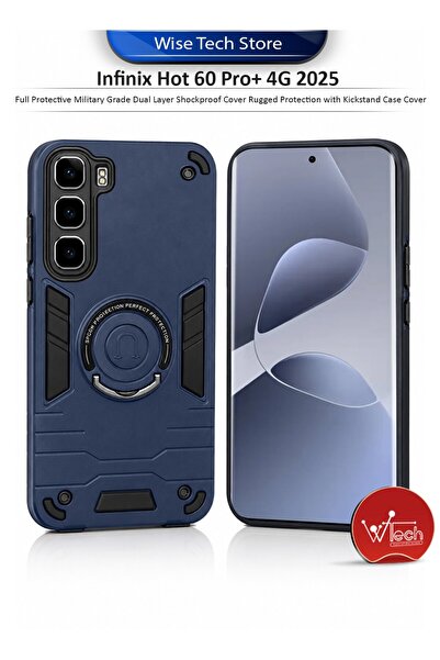 Wtech Infinix Hot 60 Pro+ 4G 2025 Full Protective Military Grade Dual Layer S...