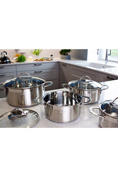 NO BRAND SET DE 4 OALE BERRETTI BREVA STEEL SET 8 PIESE INOX INDUCȚIE