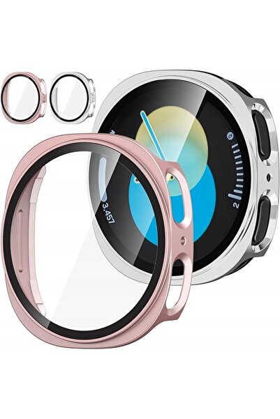 NO BRAND 2X Carcasă Samsung Galaxy Watch 8 44mm Negru Rezistentă la zgârietur...