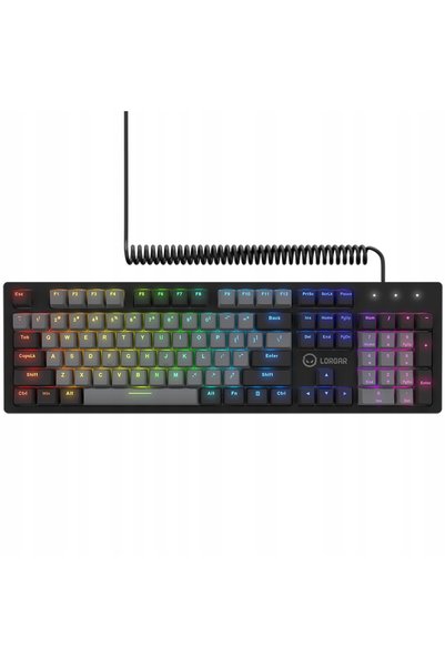LORGAR Tastatură Azar 514 RGB Negru