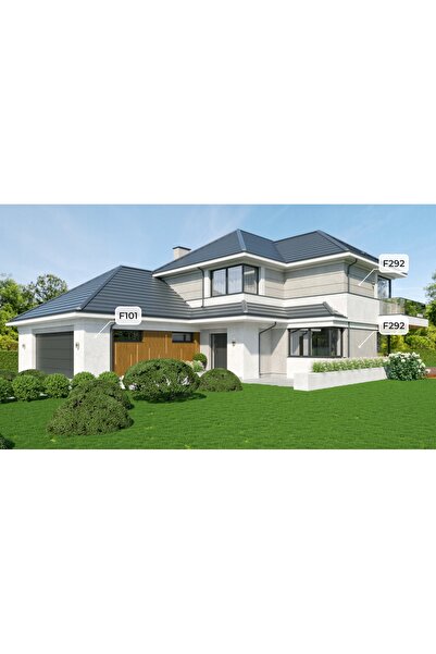 NO BRAND Vopsea siliconică structurală pentru fațade, gri cenușiu, 5L, F292