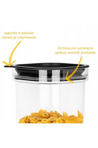 NO BRAND 6x BORCAN ERMEZIT PENTRU ALIMENTE, PASTĂ, SPAGHETE, PRODUSE Vrac 1,7L
