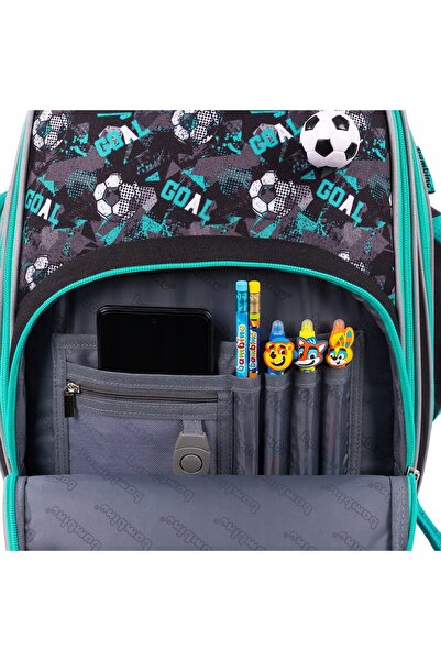 NO BRAND BAMBINO GOAL PREMIUM Rucsac școlar pentru băieți, clasele 1-3