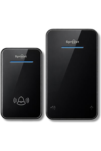 NO BRAND Sonerie wireless pentru poartă, alimentată cu baterii, impermeabilă,...
