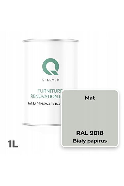 NO BRAND Vopsea pentru mobilier de bucătărie, alb PAPIRUS RAL 9018 mat, 1L