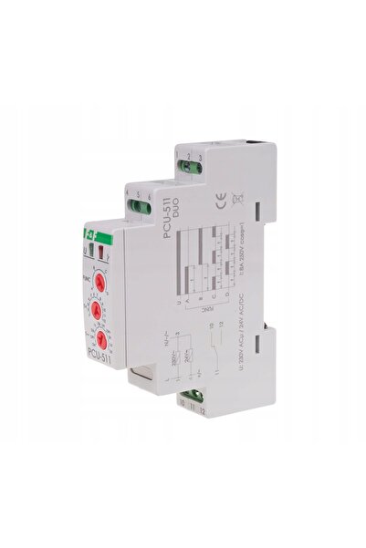 F&F DİZAYN Releu de timp cu 4 funcții 0.1S-576H 8A 230VAC 24VAC/DC F&F PCU-51...