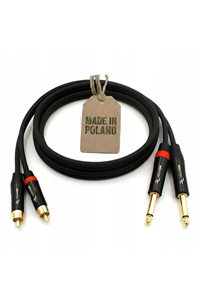 NO BRAND HEARON Cablu de semnal profesional 2x RCA - 2x Jack mare 6,3 TS mono...