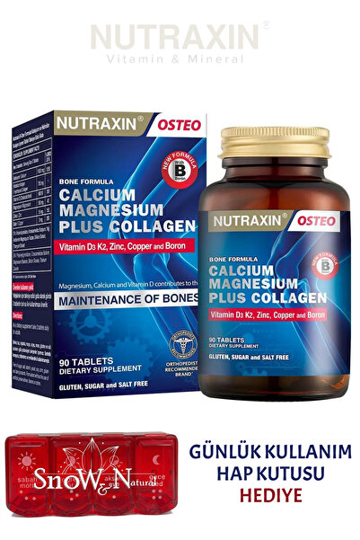 Nutraxin B One Formula (Kalsiyum, Magnezyum, Hidrolize Kolajen, D Vitamini, Ç...