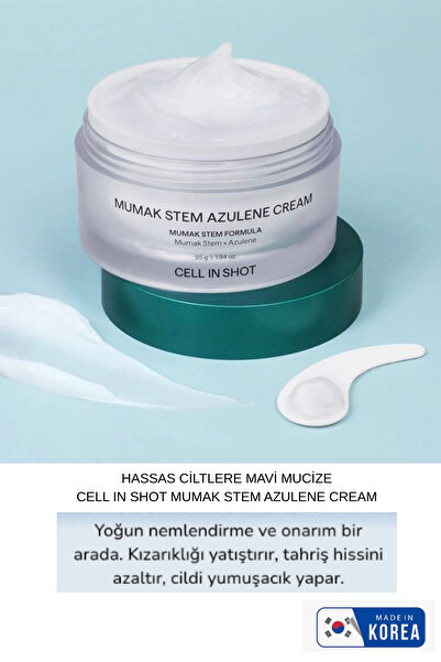 CELL IN SHOT Mumak Stem Azulene Cream 50 ml - Yoğun Nemlendirici ve Bariyer O...