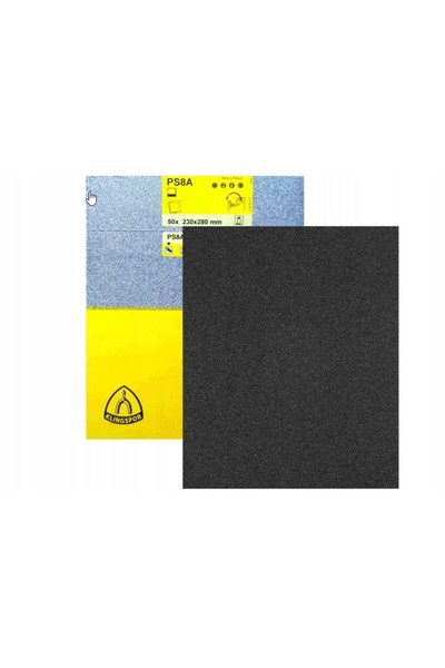 NO BRAND Șmirghel rezistent la apă PS8A arc 230x280mm gr. 180 -50 buc. Klings...