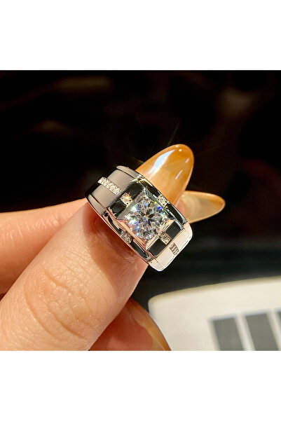 Choice1 10 Silver 1 Carat Moissanite GRA 1CT Fashion Certified Moissanite Dia...