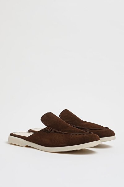 Faruk balkanas Merco Model Genuine Suede Leather Eva Sole Slippers