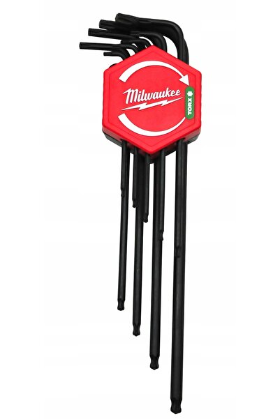 Milwaukee Set de chei lungi hexagonale și Torx T8-T40, 9 piese
