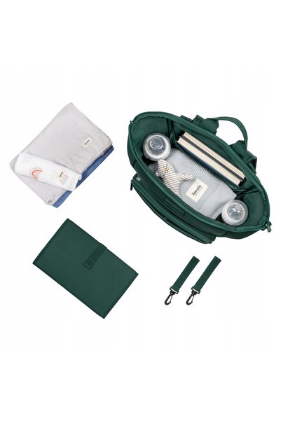 NO BRAND Rucsac pentru cărucior Lionelo Cube verde pădure 12 buzunare imperme...