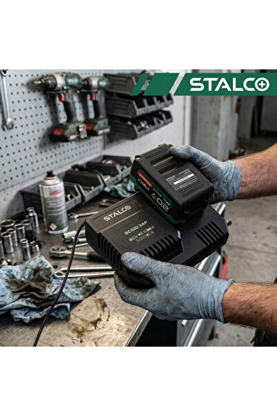 Stalco Încărcător rapid cu o singură stație S-Volt 20V pentru baterie de 9A