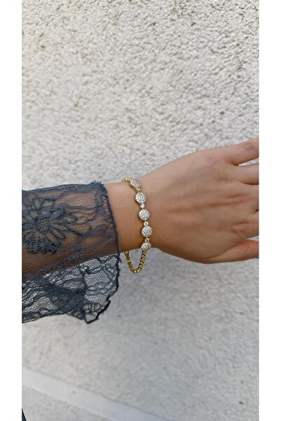 Generic Brand Xuping Aurea Zircon Stone Gold Bracelet