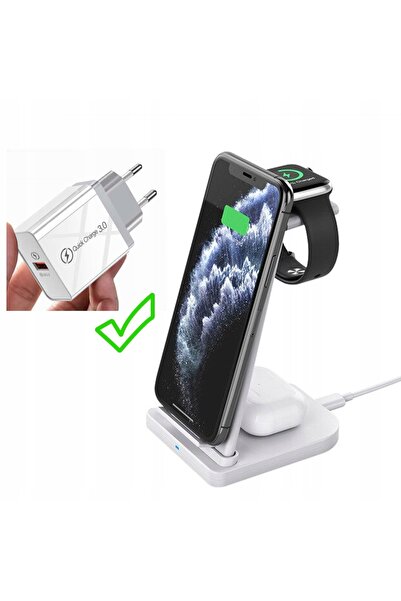 NO BRAND Stație de andocare QI pentru Apple iPhone, AirPods, Watch