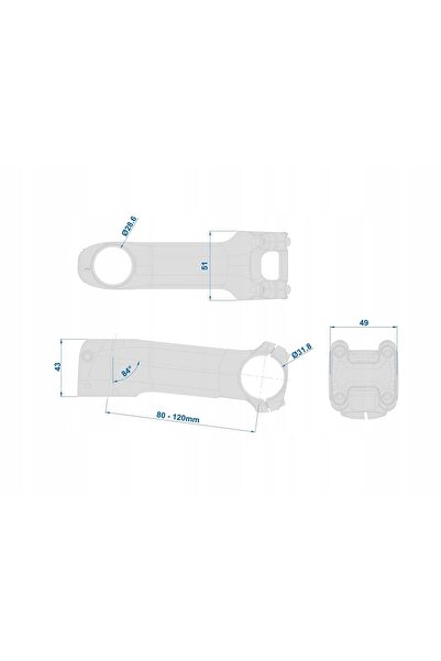 NO BRAND Ritchey mostek Comutator Comp 6 °   1 1/8 " 110mm