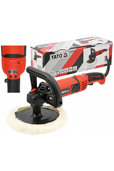 yato Mașină de lustruit auto rotativă pentru vopsea 1400W 180mm, cu viteză re...