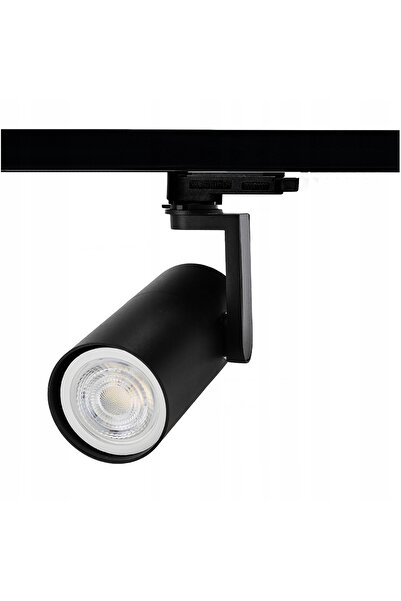NO BRAND Reflector negru cu filet GU10, trifazat, pentru șină, lampă cu 3 cir...
