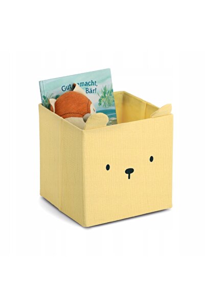 zeller Cutie de depozitare jucării iepure de muselină cu urechi 28x28x28 cm g...