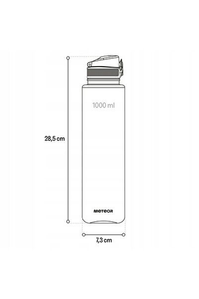 Meteor Sticlă de apă TRITAN de 1000ml cu sită și mâner, fără BPA
