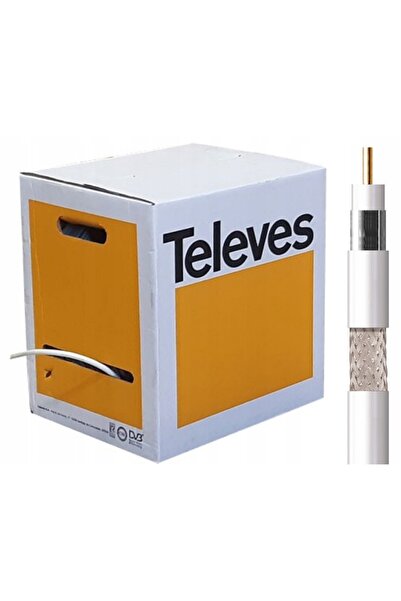 NO BRAND Cablu Antenă Televes T100 1,13 CU CUPRU 100m Cablu TV DVB-T2 SAT / 2126