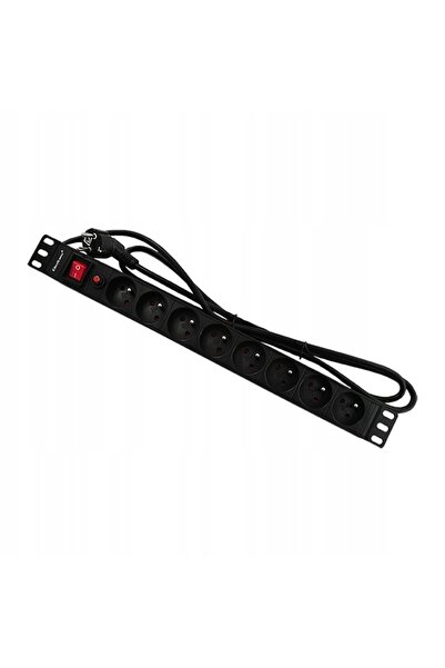 Qoltec PDU cu protecție la suprasarcină pentru rack 19 " 1U 16A 8x priză fran...