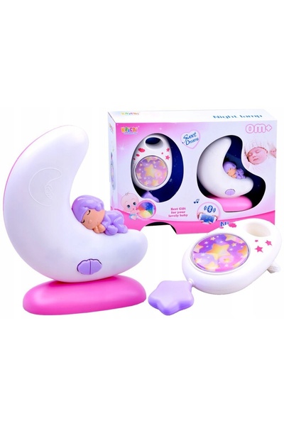 Jokomisiada Set de muzică mobilă 2 în 1 cu Bluetooth – Lampa de veghe pentru ...