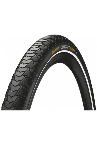 Continental Anvelopă de bicicletă Contact Plus 26" x 1.75" (559-47) REFLECTOR...