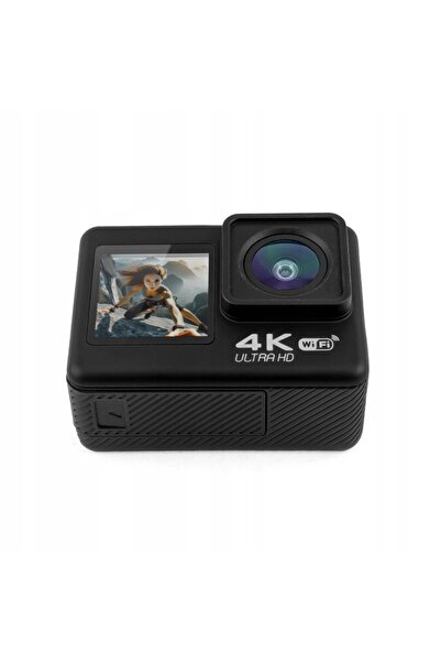 GOMEDIA CAMERĂ SPORT 4K 60 FPS UHD V-35 WI-FI + MONOPOD ACCESORII SELFIE