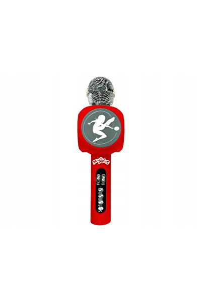 LEXIBOOK Microfon de karaoke Buburuza și Pisica Neagră cu difuzor pentru copii