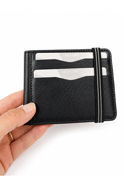 MASSARELLI Genuine Leather Horizontal Navy Blue Men's Wallet with Gift Box Mc...
