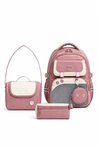 Freedom Waterproof Holographic Primary School Bag Set of 3 – Lunchbox and Pen...