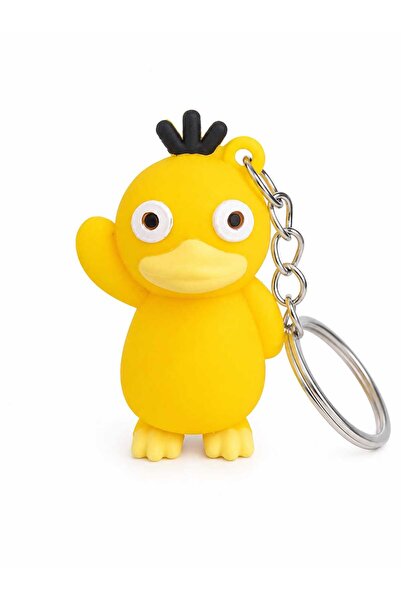 KAYLANIN DÜNYASI Cute Yellow Duck Figurine Keychain – Bag Ornament, Car Keych...