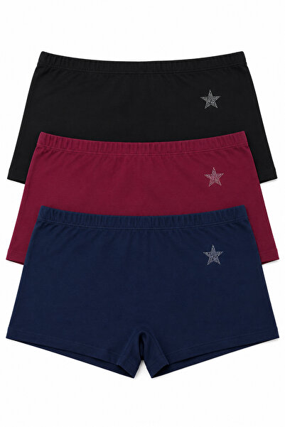 Nicoletta Women's Boxer 3 Pack Lycra Cotton