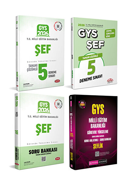 Pegem Akademi Yayıncılık Data Editör 2026 GYS MEB Şef Şeflik Görevde Yükselme...