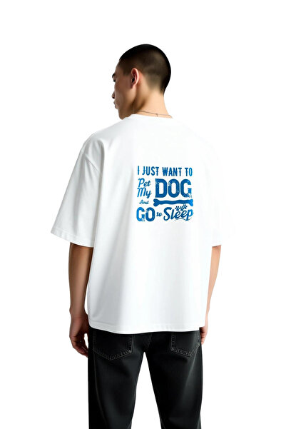 PayBuy Dog and Sleep Passion Printed Men's Oversize T-Shirt