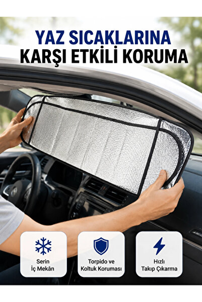 shopwave Foldable Sunshade with Sponge Insulation