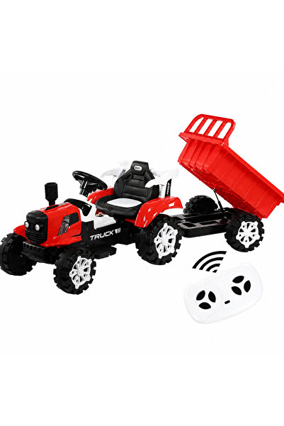 OEM Tractor electric pentru copii 12V cu remorcă detașabilă și telecomandă pa...