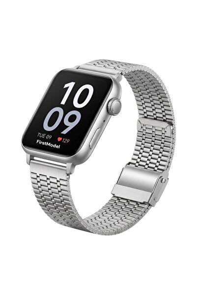 FirstModel Huawei Watch Fit 3,4,5 Pro Uyumlu Paslanmaz Vintage Hasır Metal Ko...