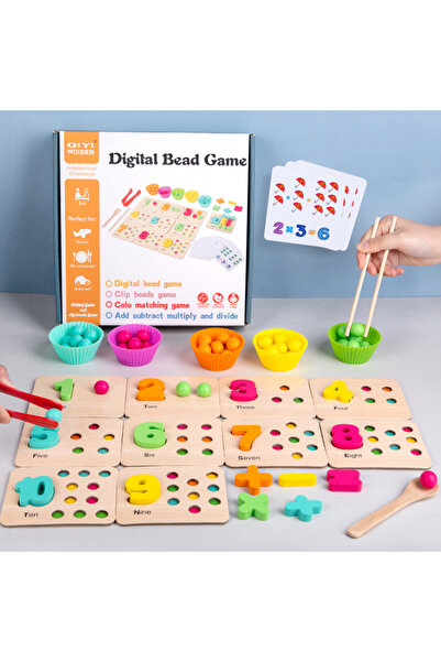OEM Joc digital cognitiv Montessori cu bile, plăci de potrivire culori și numere